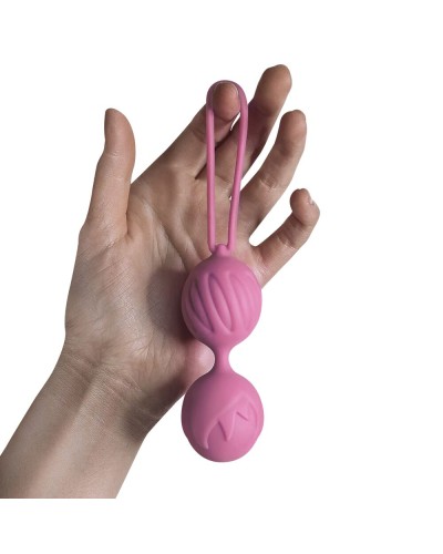 Вагінальні кульки Adrien Lastic Geisha Lastic Balls BIG Pink (L), діаметр 4 см, вага 90 гр