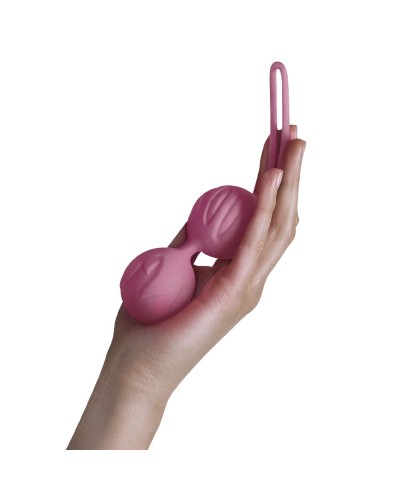 Вагінальні кульки Adrien Lastic Geisha Lastic Balls BIG Pink (L), діаметр 4 см, вага 90 гр