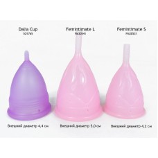 Менструальна чаша Femintimate Eve Cup розмір L з переносним душем, діаметр 3,8 см