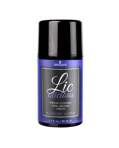 Гель для мінету Sensuva Lic-o-licious Blueberry Muffin (50 мл), оліїстий, без цукру