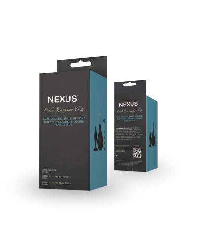 Набор новичка для анальной стимуляции Nexus ANAL BEGINNER KIT, спринцовка 224 мл, анальные бусы 20 м