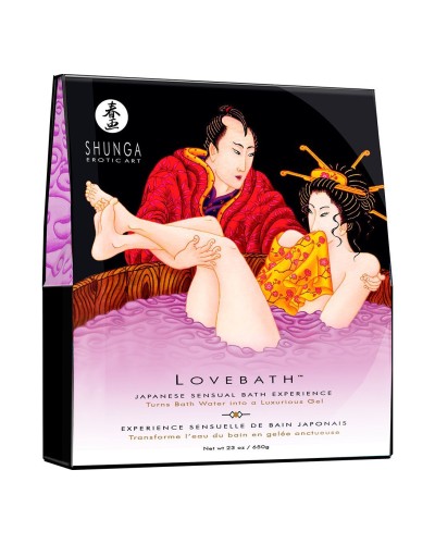 Гель для ванны Shunga LOVEBATH – Sensual Lotus 650 г, делает воду ароматным желе со SPA эффектом