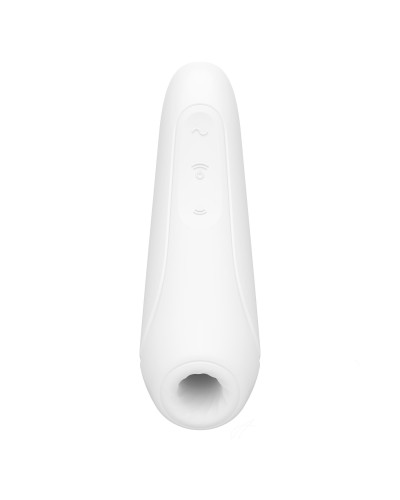 Вакуумный клиторальный стимулятор Satisfyer Curvy 1+ White