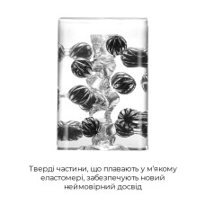 Мастурбатор TENGA Crysta Ball, унікальний рельєф, стимулювальні щільні кульки, прозорий матеріал