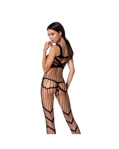 Бодістокінг Passion BS058 black, комбінезон, дуже повітряний
