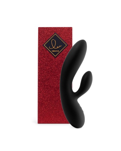 Гнучкий вібратор кролик з двома моторами FeelzToys Lea Rabbit Vibrator Black