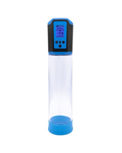 Автоматична вакуумна помпа Men Powerup Passion Pump Blue, LED-табло, перезаряджувана, 8 режимів