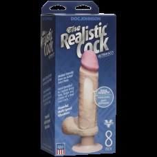 Фалоімітатор Doc Johnson The Realistic Cock 8 inch ULTRASKYN, діаметр 5,1 см, плавне регулювання
