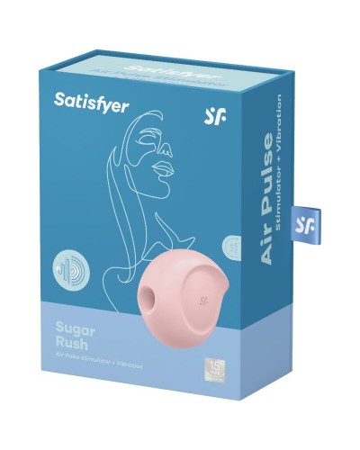 Вакуумный клиторальный стимулятор с вибрацией Satisfyer Sugar Rush Rose