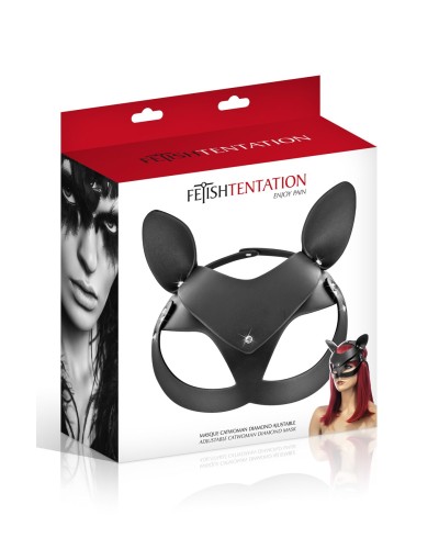 Маска кішки Fetish Tentation Adjustable Catwoman Diamond Mask