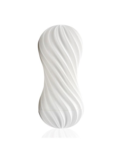 Мастурбатор Tenga FLEX Silky White с изменяемой интенсивностью, можно скручивать