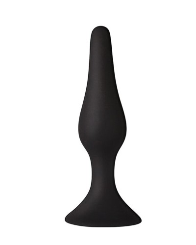 Анальна пробка з присоскою MAI Attraction Toys №34 Black, довжина 12,5см, діаметр 3,2см