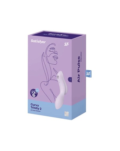 Вакуумный стимулятор с вибрацией Satisfyer Curvy Trinity 2 Violet