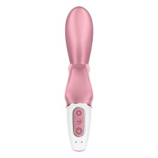 Смартвібратор-кролик Satisfyer Hug Me Pink, 2 мотори, діаметр 4,2см, широка кліторальна частина