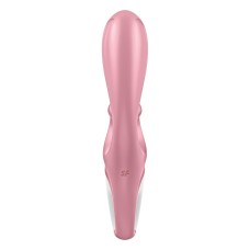 Смартвібратор-кролик Satisfyer Hug Me Pink, 2 мотори, діаметр 4,2см, широка кліторальна частина