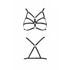 Бюстгальтер-стрепи ARMANDA BRA black L/XL - Passion Exclusive