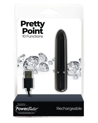 Віброкуля PowerBullet - Pretty Point Rechargeable Bullet Black