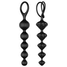 Набір анальних намистин Satisfyer Beads Black (відкритий замок)