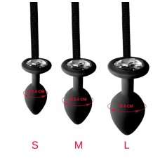 Чоловічі труси XS-2XL із силіконовою анальною пробкою Art of Sex - Joni plug panties size L Black