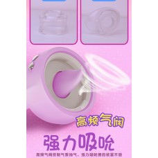 Вибростимулятор для клитора и сосков Leten Kissing Fish с вакуумом и виброязычком, 10 режимов работы