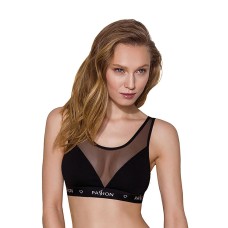 Топ з прозорою вставкою Passion PS002 TOP black, size L