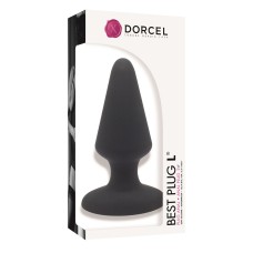 Анальна пробка Dorcel Best Plug L м'який soft-touch силікон, макс. діаметр 5,1 см