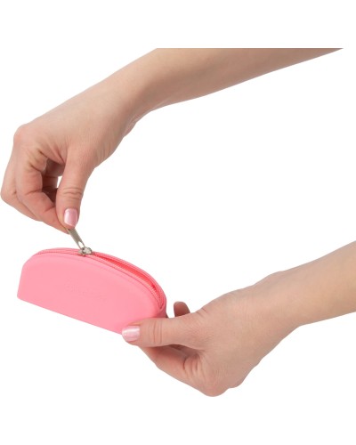 Сумка для хранения секс-игрушек PowerBullet - Silicone Storage Zippered Bag Pink 