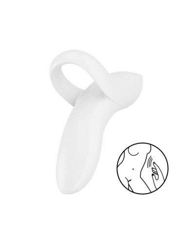 Вибратор на палец Satisfyer Bold Lover White, гибкий