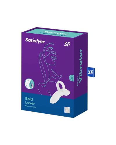 Вибратор на палец Satisfyer Bold Lover White, гибкий