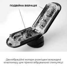 Мастурбатор Tenga Flip Zero Electronic Vibration Black, змінна інтенсивність, розкладний