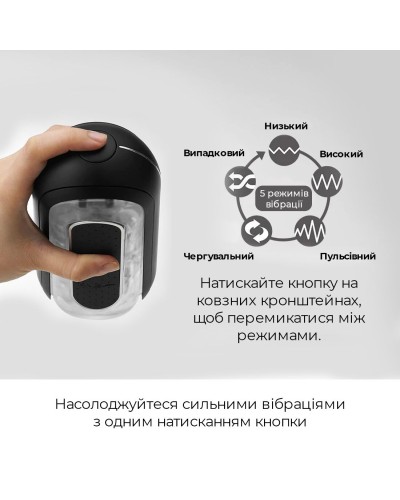 Мастурбатор Tenga Flip Zero Electronic Vibration Black, змінна інтенсивність, розкладний