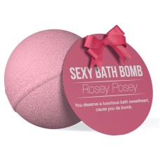 Супербомбочка для ванни Dona Bath Bomb — Rosey Posey (128 г), приємний аромат троянди