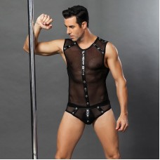 Чоловічий еротичний костюм "Романтичний Стівен" S/M: напівпрозорі трусики і маєчка