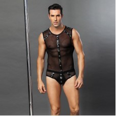 Чоловічий еротичний костюм "Романтичний Стівен" S/M: напівпрозорі трусики і маєчка