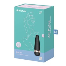 Вакуумний кліторальний стимулятор Satisfyer Pro 3 Vibration з вібрацією та дуже м’яким кінчиком