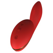 Вакуумний вібратор KisToy Tina з підігрівом, вагінально-кліторальний, діаметр 3,5см