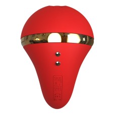 Вакуумний вібратор KisToy Tina з підігрівом, вагінально-кліторальний, діаметр 3,5см