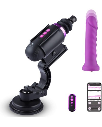 Міні секс-машина Hismith Mini Capsule Sex-Machine with Strong Suction APP, дуже потужна, перезаряджа