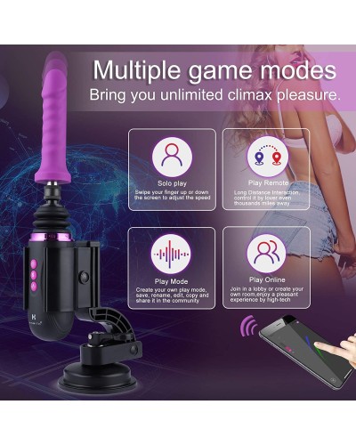 Міні секс-машина Hismith Mini Capsule Sex-Machine with Strong Suction APP, дуже потужна, перезаряджа