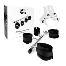 Колодка-распорка для рук и ног Art of Sex - Bondage  Soft Touch BDSM Spreader , цвет черный
