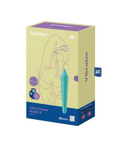 Смарт-минивибратор Satisfyer Ultra Power Bullet 8 Turquoise