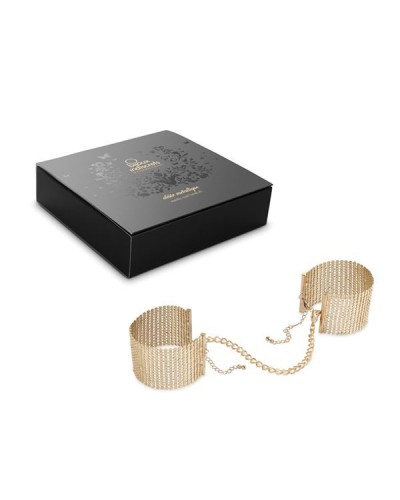 Наручники Bijoux Indiscrets Desir Metallique Handcuffs - Gold, металеві, стильні браслети