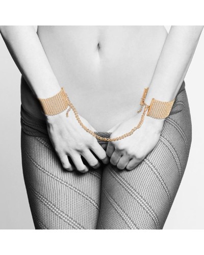 Наручники Bijoux Indiscrets Desir Metallique Handcuffs - Gold, металеві, стильні браслети