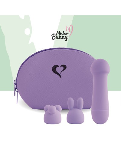 Міні-вібратор FeelzToys Magic Bunny Purple з двома насадками