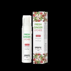 Стимулирующий гель EXSENS Kissable Fresh Ginger Litchi 15мл, можно для поцелуев, охлаждающий