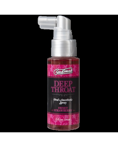 Спрей для мінету Doc Johnson GoodHead DeepThroat Spray - Sweet Strawberry 59 мл для глибокого мінету