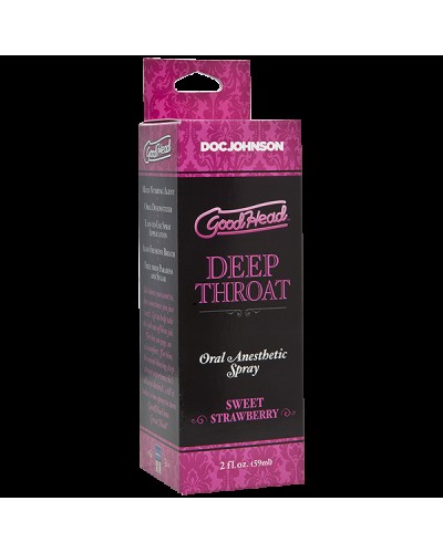 Спрей для мінету Doc Johnson GoodHead DeepThroat Spray - Sweet Strawberry 59 мл для глибокого мінету