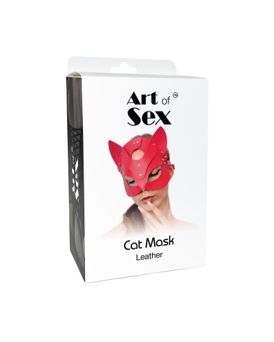 Маска Кішечки Art of Sex - Cat Mask, Красный