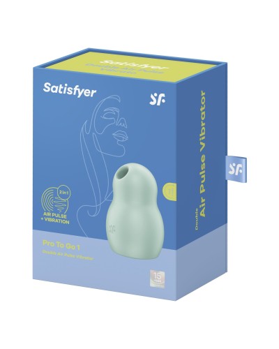 Вакуумний стимулятор Satisfyer Pro To Go 1 Mint (м'ята упаковка)