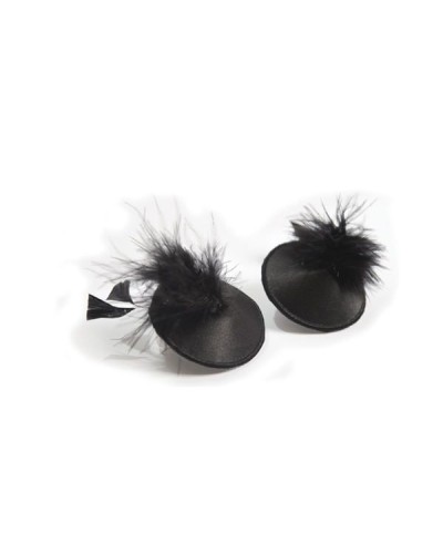 Пэстис - стикини Bijoux Indiscrets Burlesque pasties FEATHER, с перьями